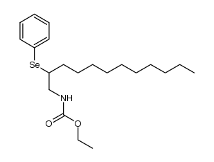 ethyl [(2-phenylseleno)dodecyl]carbamate结构式