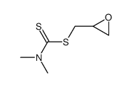 Dimethyl-dithiocarbamic acid oxiranylmethyl ester Structure
