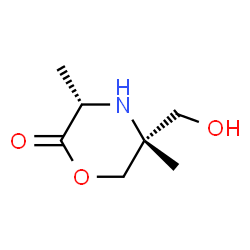 2-Morpholinone,5-(hydroxymethyl)-3,5-dimethyl-,cis-(9CI) picture