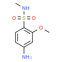 4-Amino-2-methoxy-N-methylbenzenesulfonamide结构式