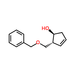 (1S,2R)-2-[(Benzyloxy)methyl]-3-cyclopenten-1-ol structure