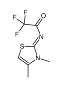 N-(3,4-dimethyl-1,3-thiazol-2-ylidene)-2,2,2-trifluoroacetamide Structure