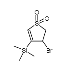 3-bromo-4-(trimethylsilyl)-2,3-dihydrothiophene 1,1-dioxide结构式