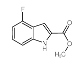 1H-Indole-2-carboxylic acid, 4-fluoro-, Methyl ester structure