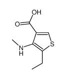 5-ethyl-4-(methylamino)thiophene-3-carboxylic acid结构式