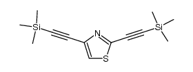 2,4-bis((trimethylsilyl)ethynyl)thiazole结构式