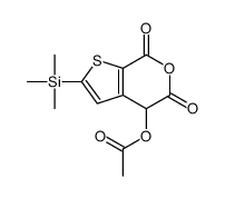 (5,7-dioxo-2-trimethylsilyl-4H-thieno[2,3-c]pyran-4-yl) acetate结构式