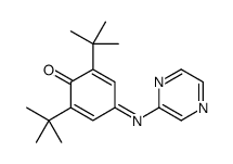 2,6-ditert-butyl-4-pyrazin-2-yliminocyclohexa-2,5-dien-1-one Structure