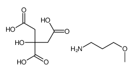 2-hydroxypropane-1,2,3-tricarboxylic acid,3-methoxypropan-1-amine结构式