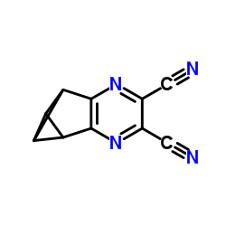 5,6,7-Metheno-5H-cyclopentapyrazine-2,3-dicarbonitrile,6,7-dihydro-(9CI) Structure