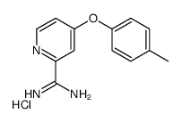 4-(4-methylphenoxy)pyridine-2-carboximidamide,hydrochloride Structure