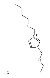 3-(butoxymethyl)-1-(ethoxymethyl)-1H-imidazol-3-ium chloride Structure