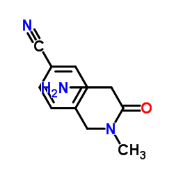 N-(4-Cyanobenzyl)-N-methylglycinamide结构式