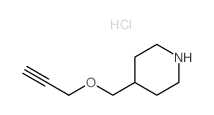 4-[(2-Propynyloxy)methyl]piperidine hydrochloride Structure