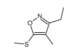 Isoxazole, 3-ethyl-4-methyl-5-(methylthio)- (9CI) picture