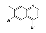 4,6-二溴-7-甲基喹啉结构式
