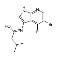 N-(5-bromo-4-fluoro-1H-pyrrolo[2,3-b]pyridin-3-yl)-3-methylbutanamide Structure