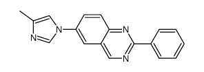 [6-(4-methyl-1H-imidazol-1-yl)-2-phenyl]quinazoline结构式