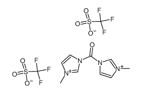 1,1'-Carbonylbis(3-methylimidazolium) Triflate结构式