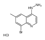 8-Bromo-4-hydrazino-6-methylquinoline hydrochloride结构式
