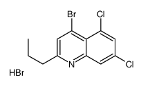 4-Bromo-5,7-dichloro-2-propylquinoline hydrobromide structure