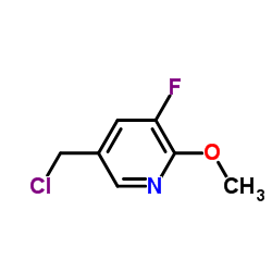 5-Chloromethyl-3-fluoro-2-Methoxy-pyridine结构式