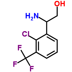 2-Amino-2-[2-chloro-3-(trifluoromethyl)phenyl]ethanol Structure