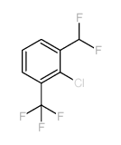 2-Chloro-1-(difluoromethyl)-3-(trifluoromethyl) benzene结构式