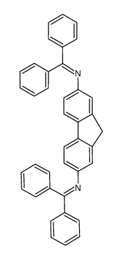 N2,N7-bis(diphenylmethylene)-9H-fluorene-2,7-diamine结构式