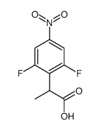 2-(2,6-Difluoro-4-nitrophenyl)propanoic acid Structure