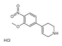4-(3-methoxy-4-nitrophenyl)-1,2,3,6-tetrahydropyridine,hydrochloride结构式