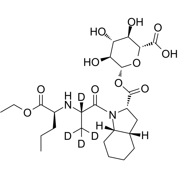 Perindopril-d4 Acyl-β-D-glucuronide结构式