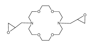 1,10-di-(2,3-epoxy-1-propyl)-4,7,13,16-tetraoxa-1,10-diazacyclooctadecane Structure