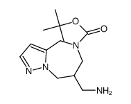 7-Aminomethyl-7,8-dihydro-4H,6H-1,5,8a-triaza-azulene-5-carboxylicacidtert-butylester Structure