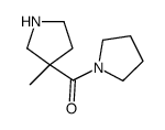 Methanone, (3-Methyl-3-pyrrolidinyl)-1-pyrrolidinyl-结构式