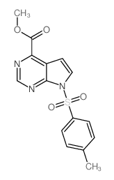 甲基-7-甲苯磺酰基-7H-吡咯并[2,3-d]嘧啶-4-羧酸乙酯图片