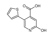 2-oxo-5-thiophen-2-yl-1H-pyridine-4-carboxylic acid结构式