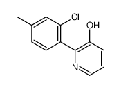 2-(2-chloro-4-methylphenyl)pyridin-3-ol Structure