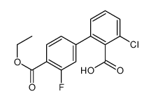 2-chloro-6-(4-ethoxycarbonyl-3-fluorophenyl)benzoic acid Structure