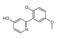 2-(2-chloro-5-methoxyphenyl)-1H-pyridin-4-one Structure