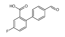 5-fluoro-2-(4-formylphenyl)benzoic acid结构式