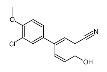 5-(3-chloro-4-methoxyphenyl)-2-hydroxybenzonitrile Structure