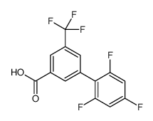 3-(trifluoromethyl)-5-(2,4,6-trifluorophenyl)benzoic acid结构式