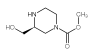 1-Piperazinecarboxylicacid,3-(hydroxymethyl)-,methylester,(S)-(9CI)结构式