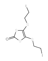 4,5-Bis-(2-iodo-ethylsulfanyl)-[1,3]dithiol-2-one结构式