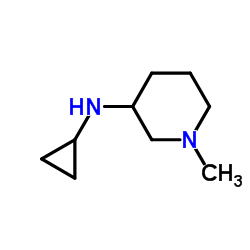 N-Cyclopropyl-1-methyl-3-piperidinamine结构式