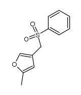 2-Methyl-4-[(phenylsulfonyl)methyl]furan Structure