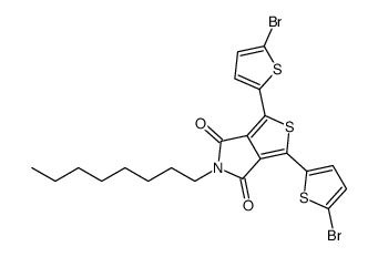 1,3-双(5-溴噻吩-2-基)-5-辛基-4H-噻吩并[3,4-c]吡咯-4,6(5H)-二酮结构式