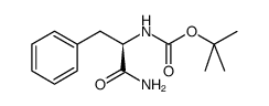 [(1R)-2-氨基-1-苄基-2-氧乙基]氨基甲酸叔丁酯结构式