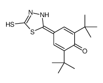 2,6-ditert-butyl-4-(5-sulfanylidene-1,3,4-thiadiazolidin-2-ylidene)cyclohexa-2,5-dien-1-one Structure